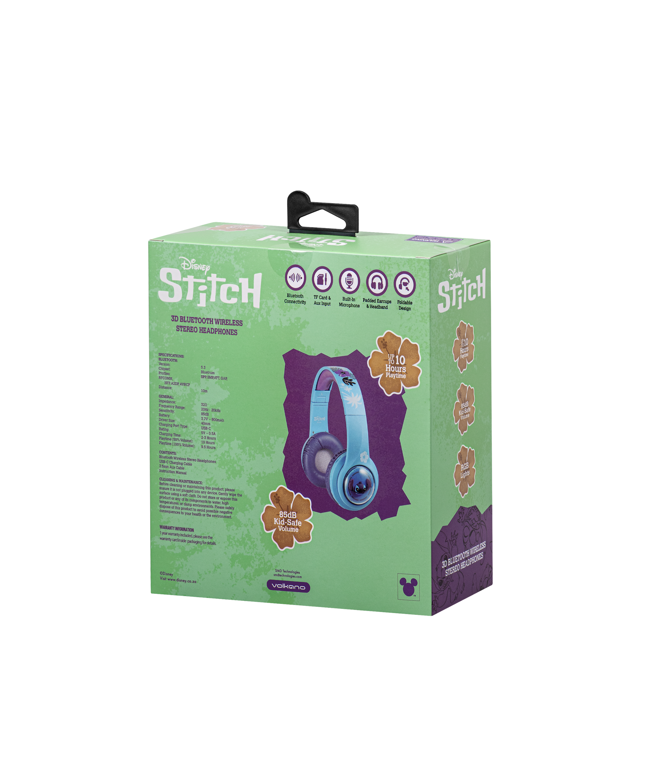 Fone de Ouvido Bluetooth 3D - Stitch