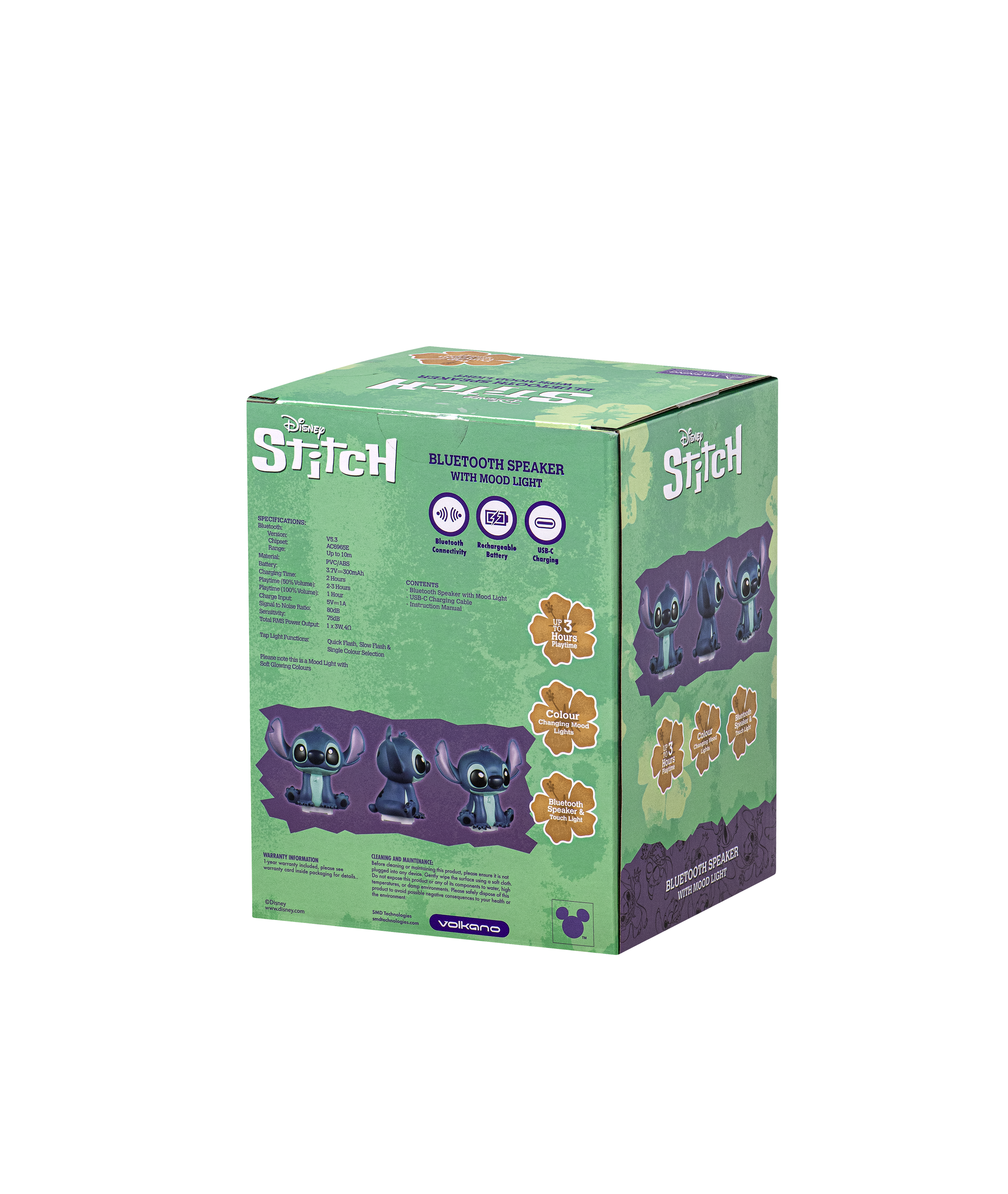 Caixa de Som e Abajur - Stitch