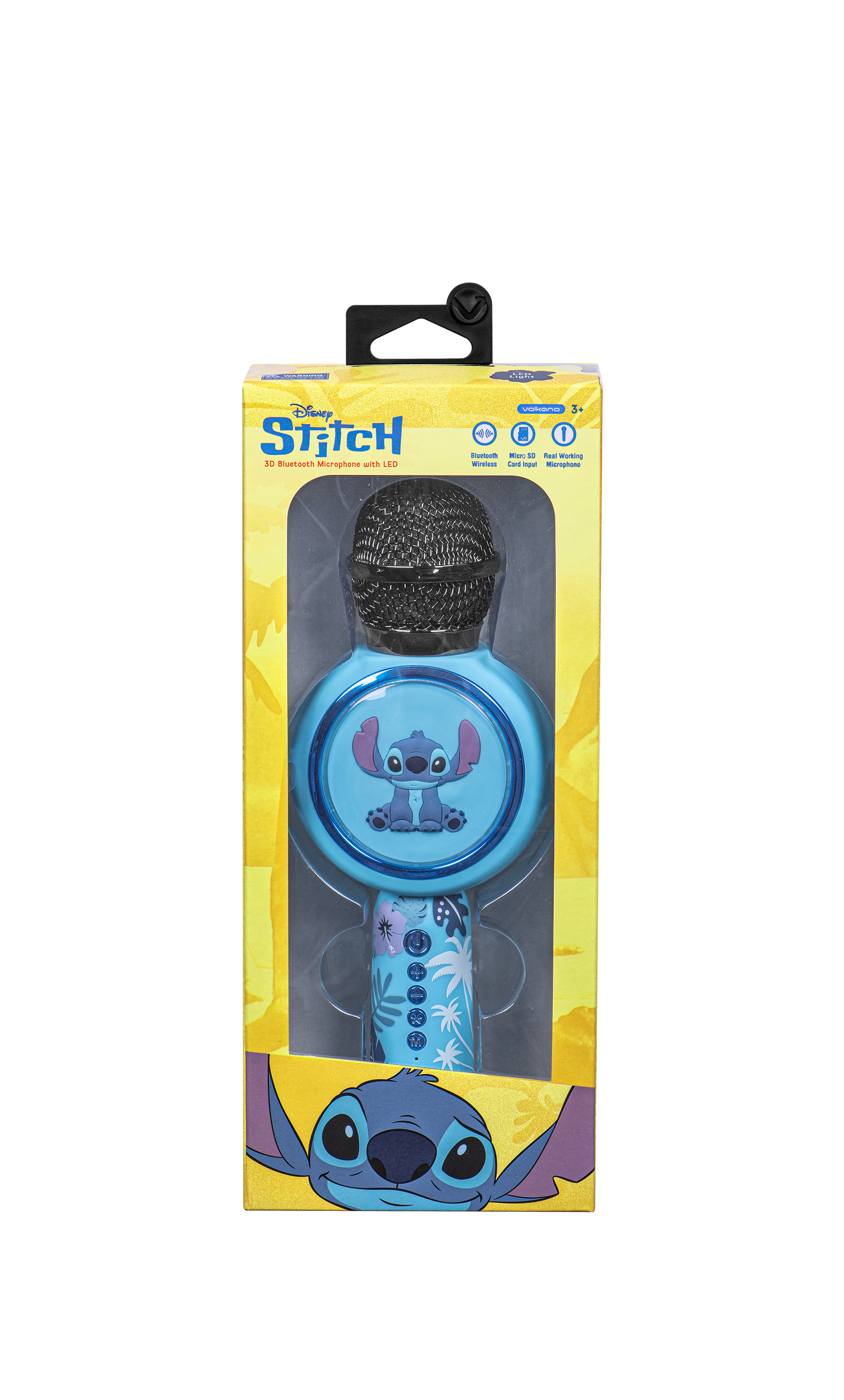 Microfone Karaokê 3D - Stitch