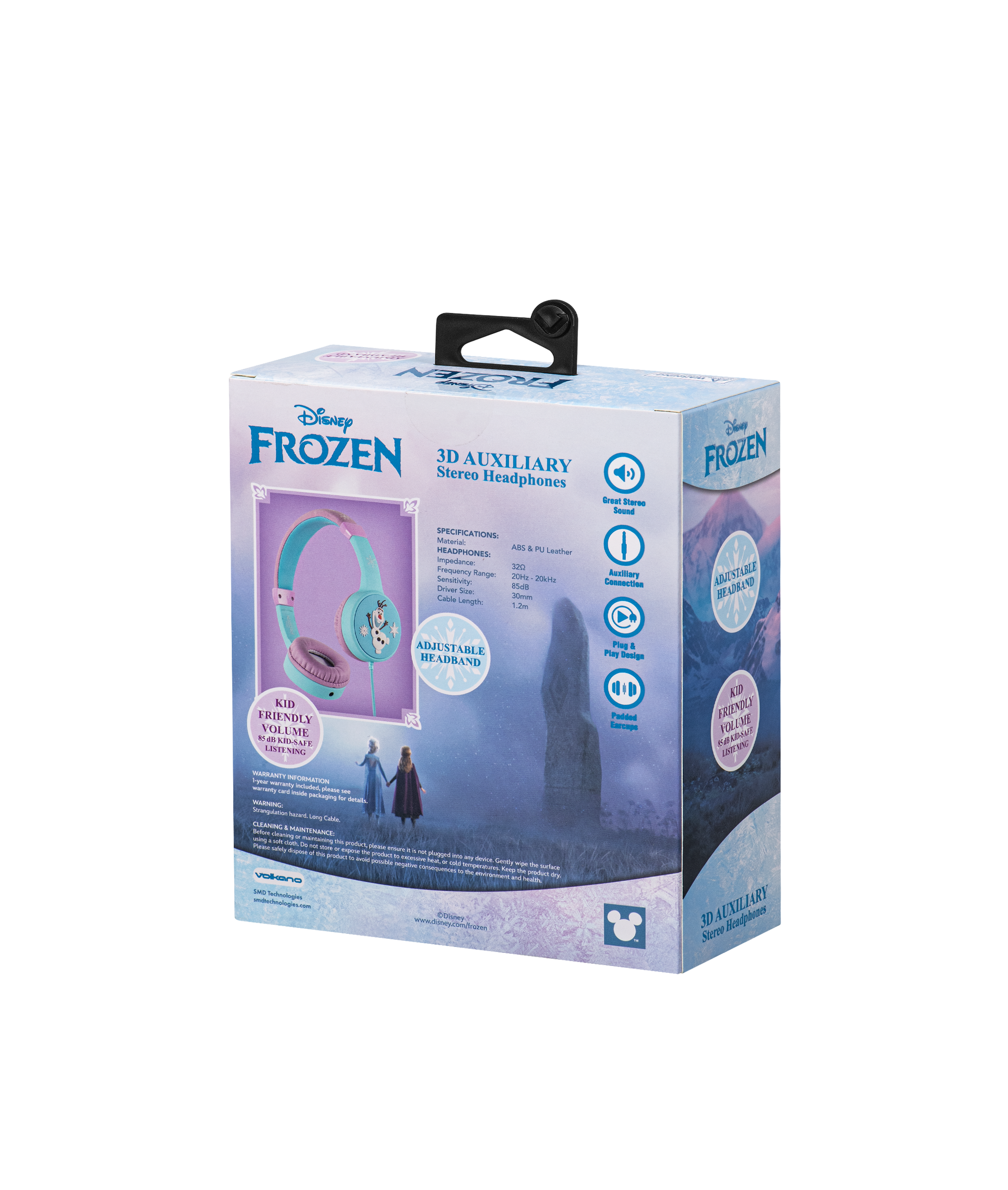 Fone de Ouvido com fio 3D - Frozen