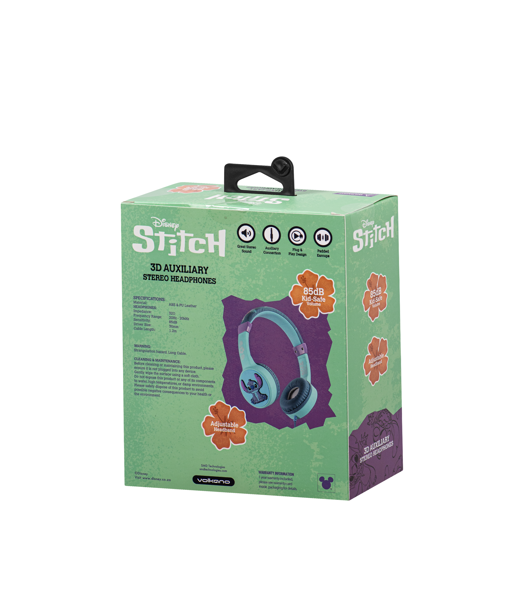 Fone de Ouvido com fio 3D - Stitch