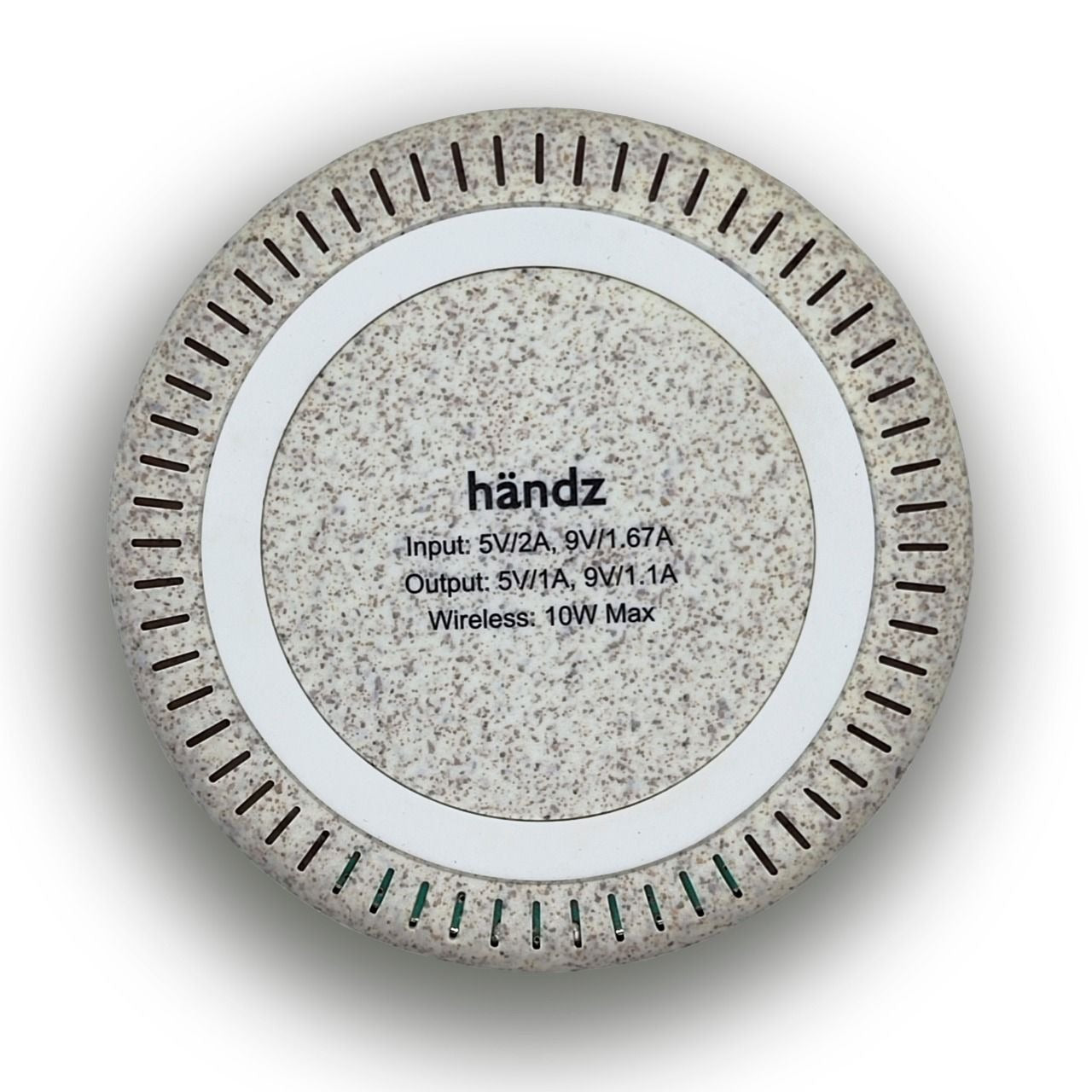 Carregador Sem Fio Eco Cork com Acabamento em Cortiça